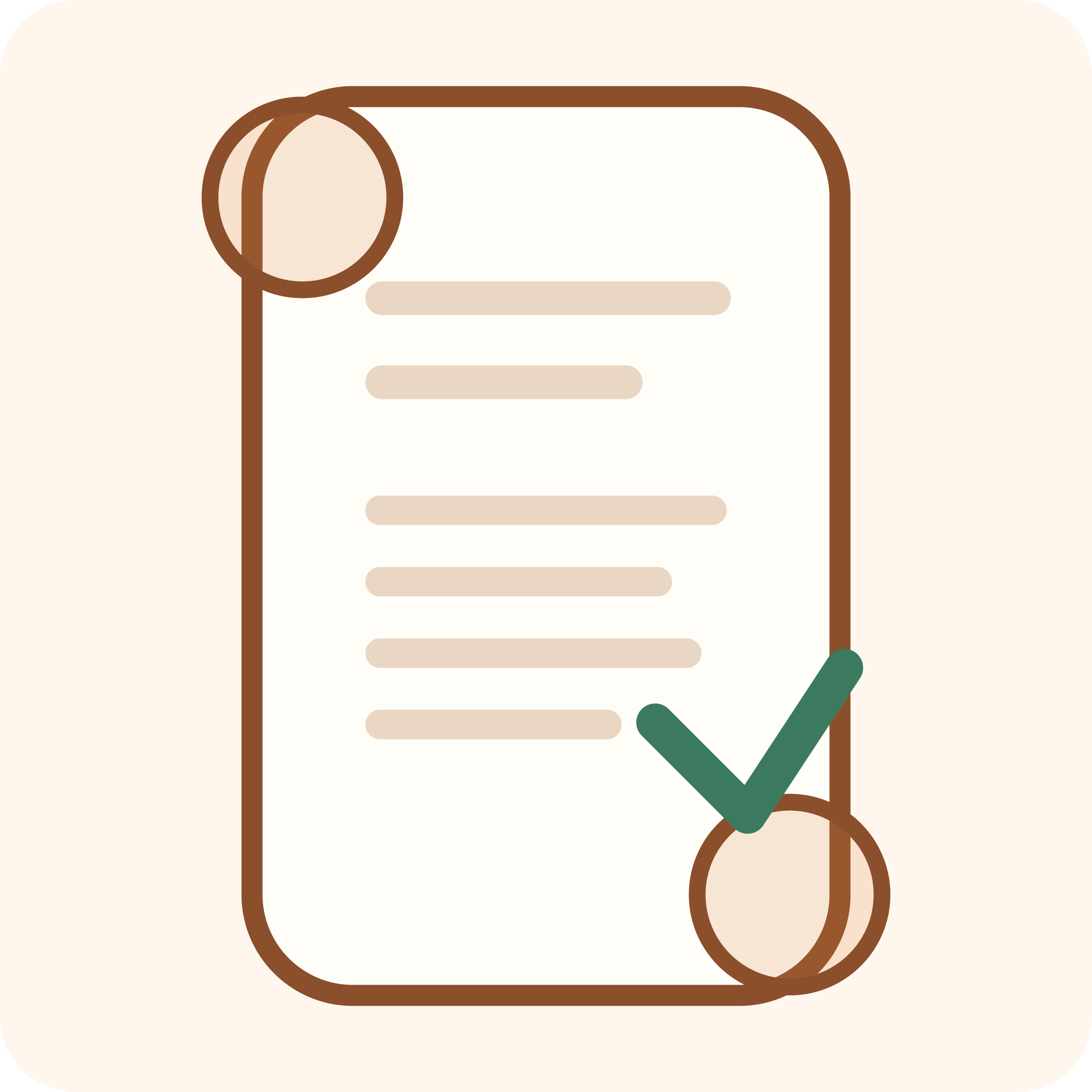 Illustrated license scroll graphic